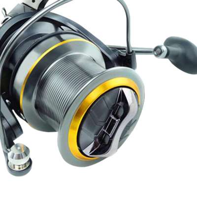 Hard plastic head spinning reel graphite spool saltwater golden fishing